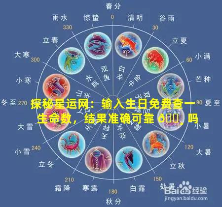 探秘星运网：输入生日免费查一生命数，结果准确可靠 🌸 吗